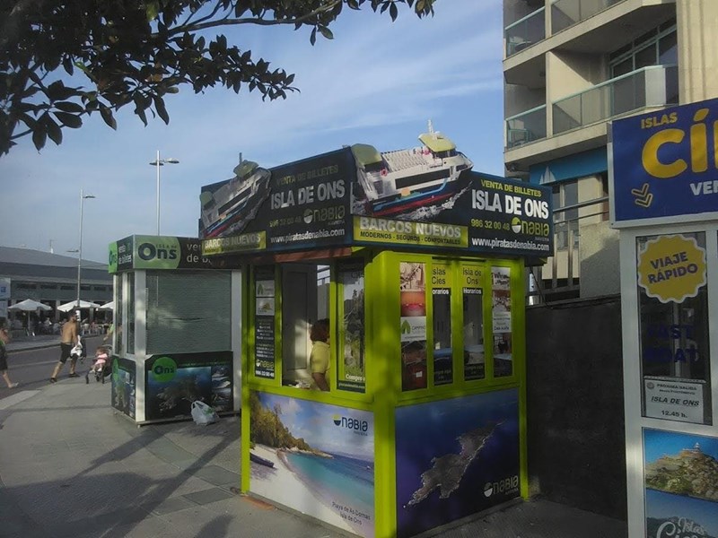 Punto de venta en el puerto